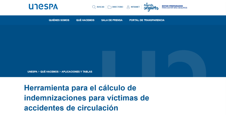 CALCULADORA INDEMNIZACION TRAFICO